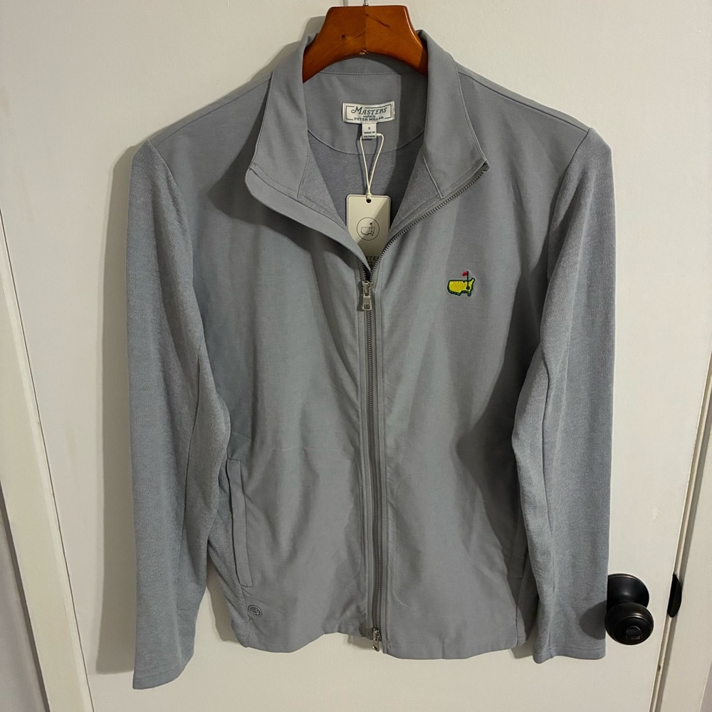 Peter Millar for The Masters Gray Lightweight Sweater Jacket NWT
